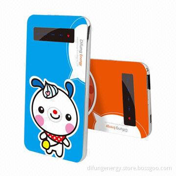 Universal power bank, ultra slim 8.5mm thickness, full color imprint surface